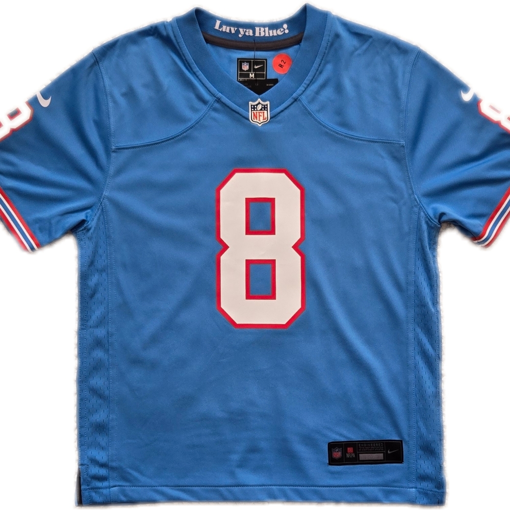 *NEW* Youth Medium - NFL Tennesse Titans - Will Levis -Oilers Light Blue - Nike